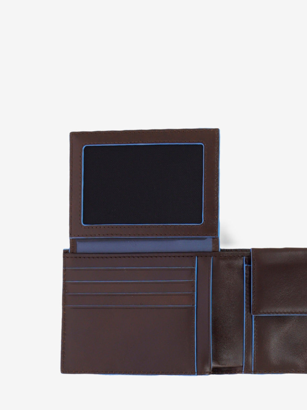 Wallet con porta documenti a ribalta mogano