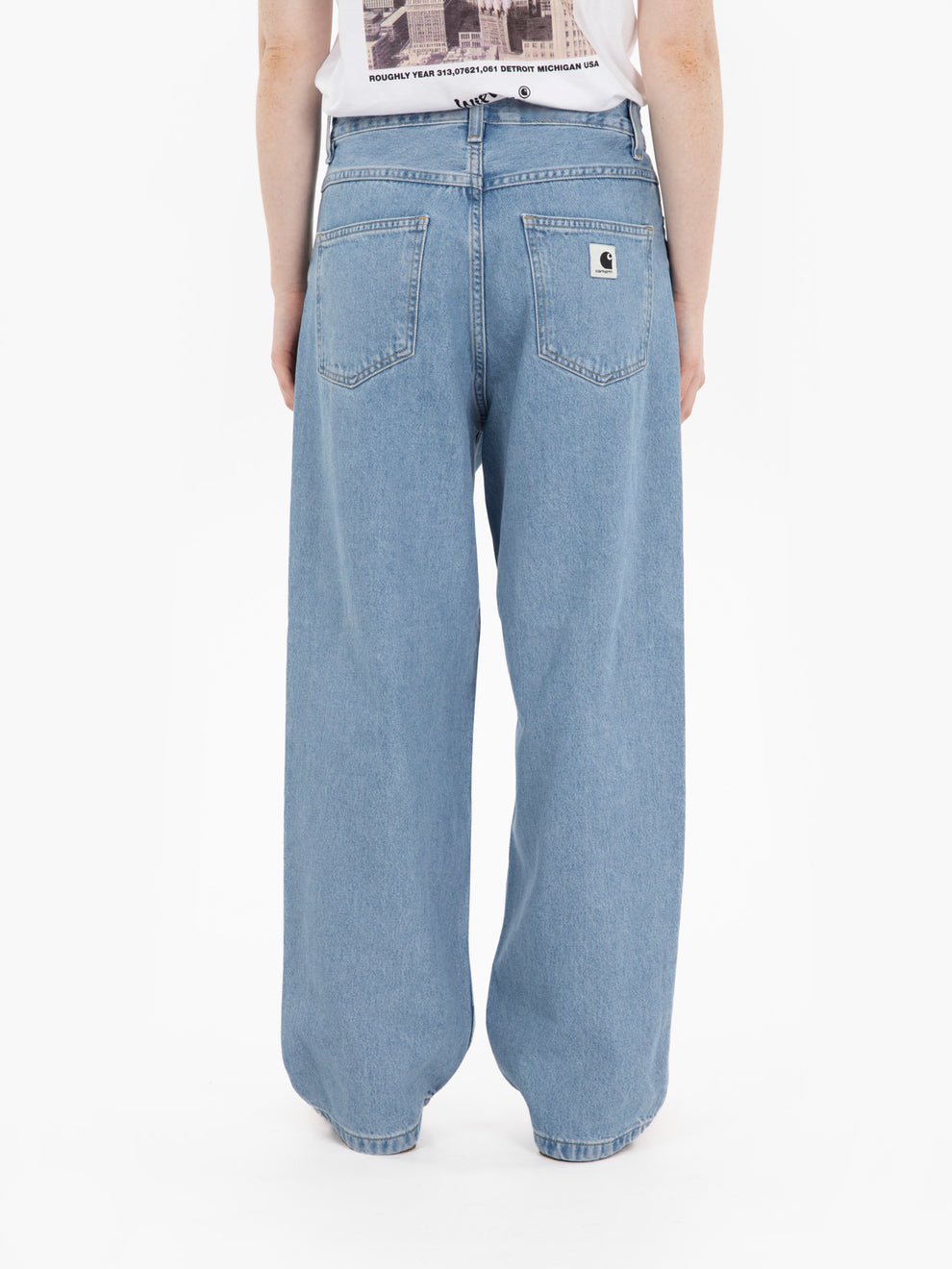W' Brandon pant light blue stone bleached 