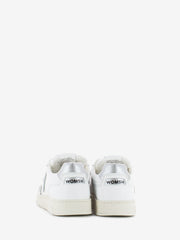 WOMSH - Sneakers double leather white / silver