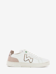 WOMSH - Sneakers double vegan white / nude