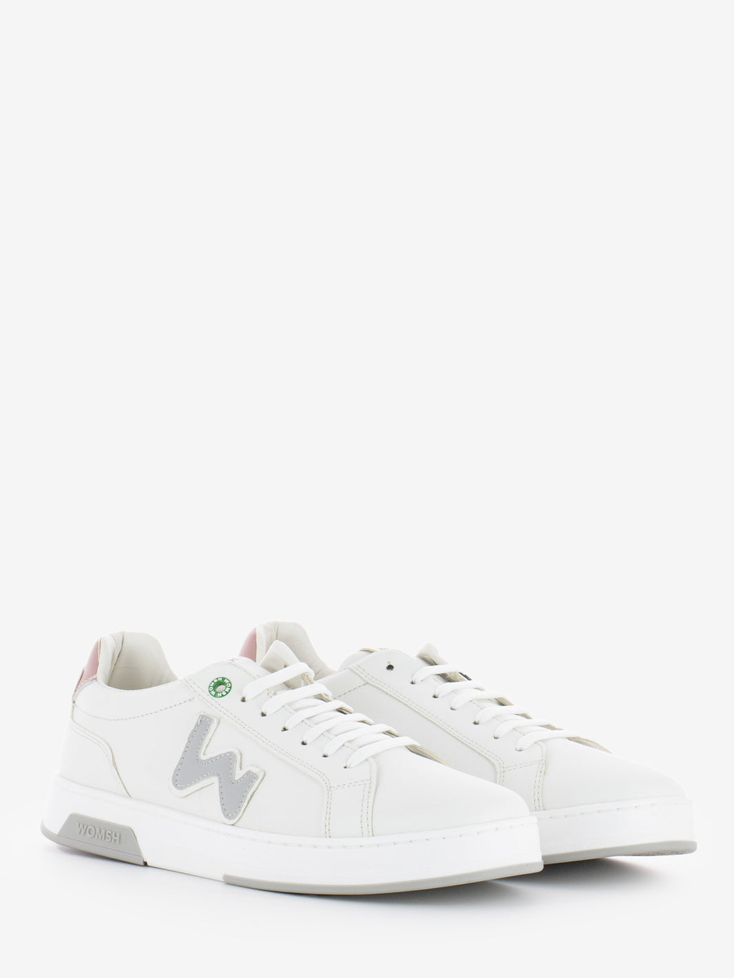 Double vegan white / pink sneakers