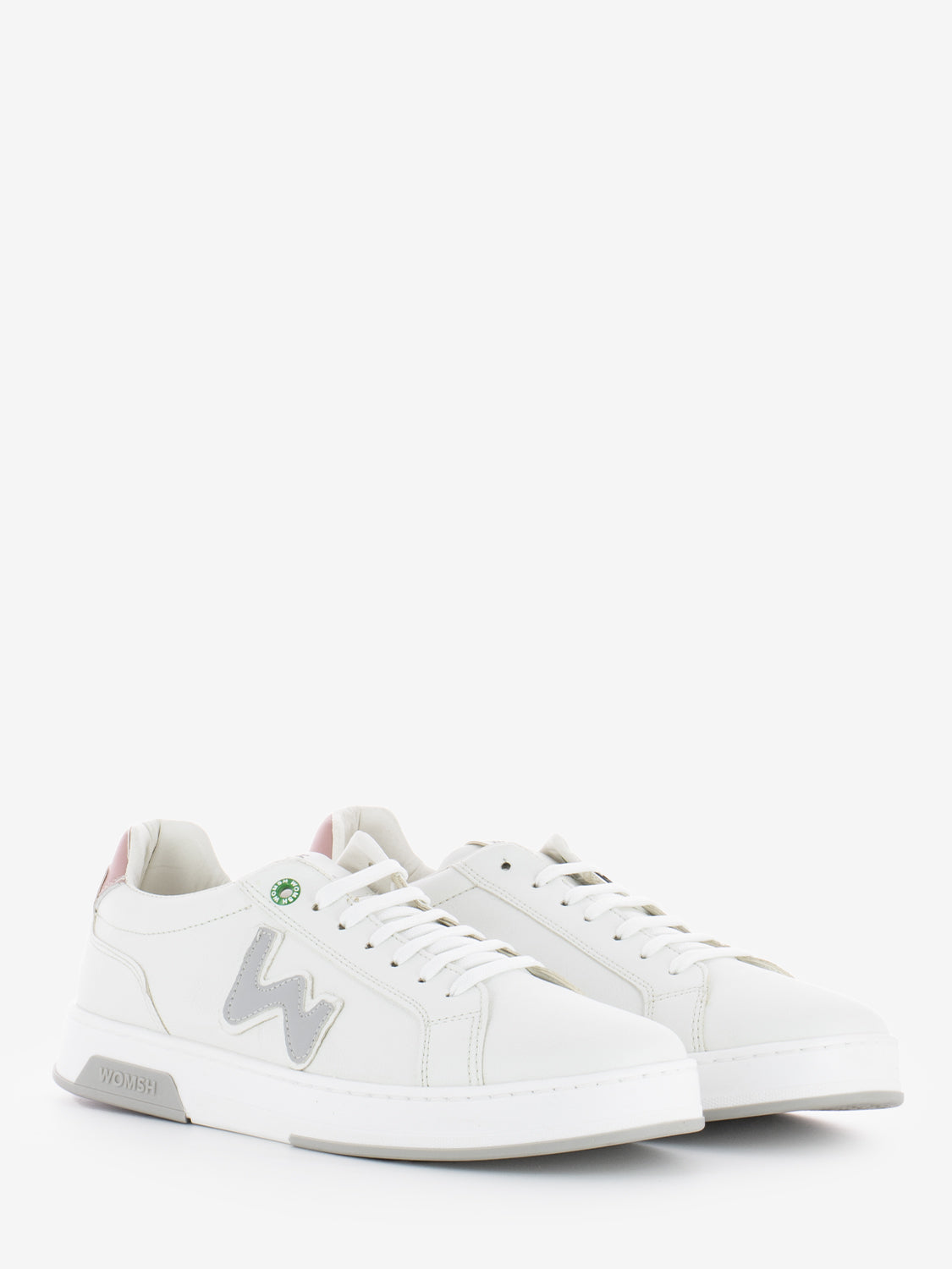 Double vegan white / pink sneakers