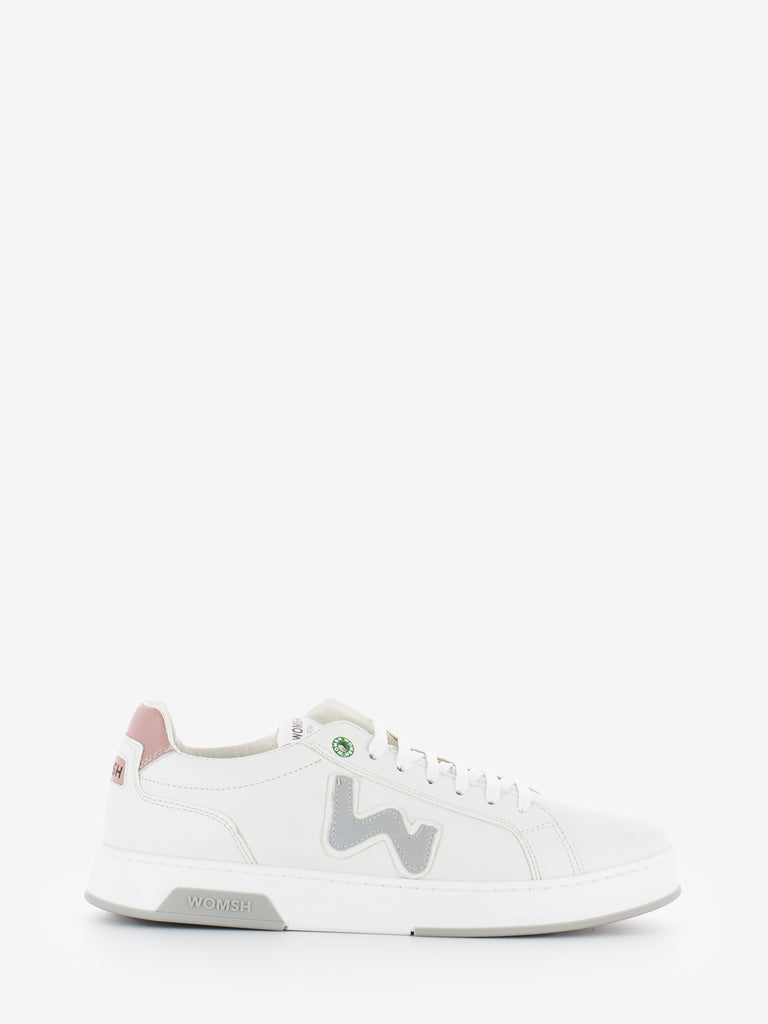 WOMSH - Sneakers double vegan white / pink