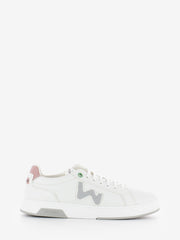WOMSH - Sneakers double vegan white / pink