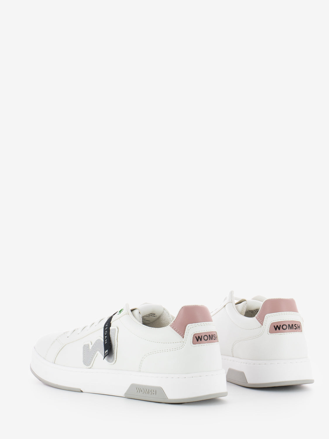 Double vegan white / pink sneakers