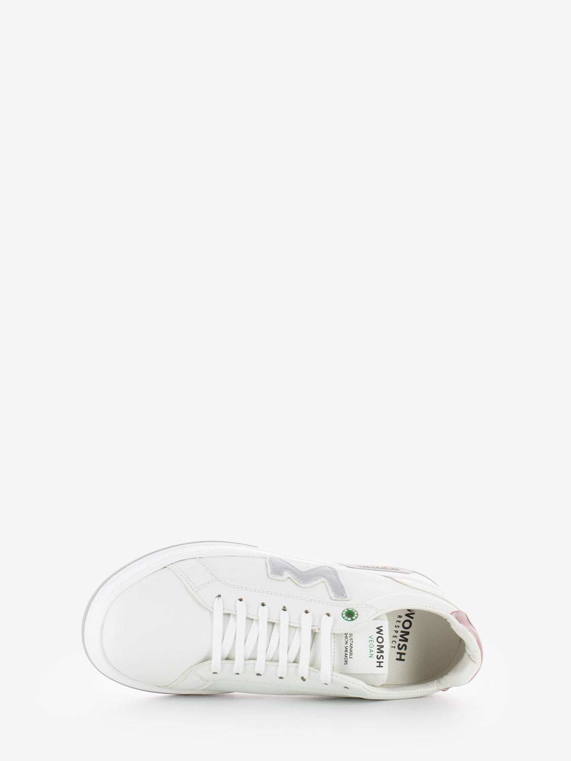 Double vegan white / pink sneakers
