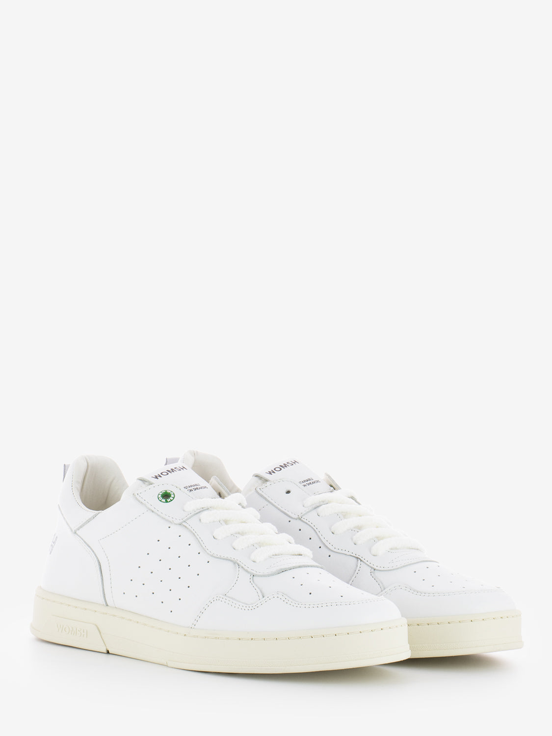 Total white Hyper leather sneakers