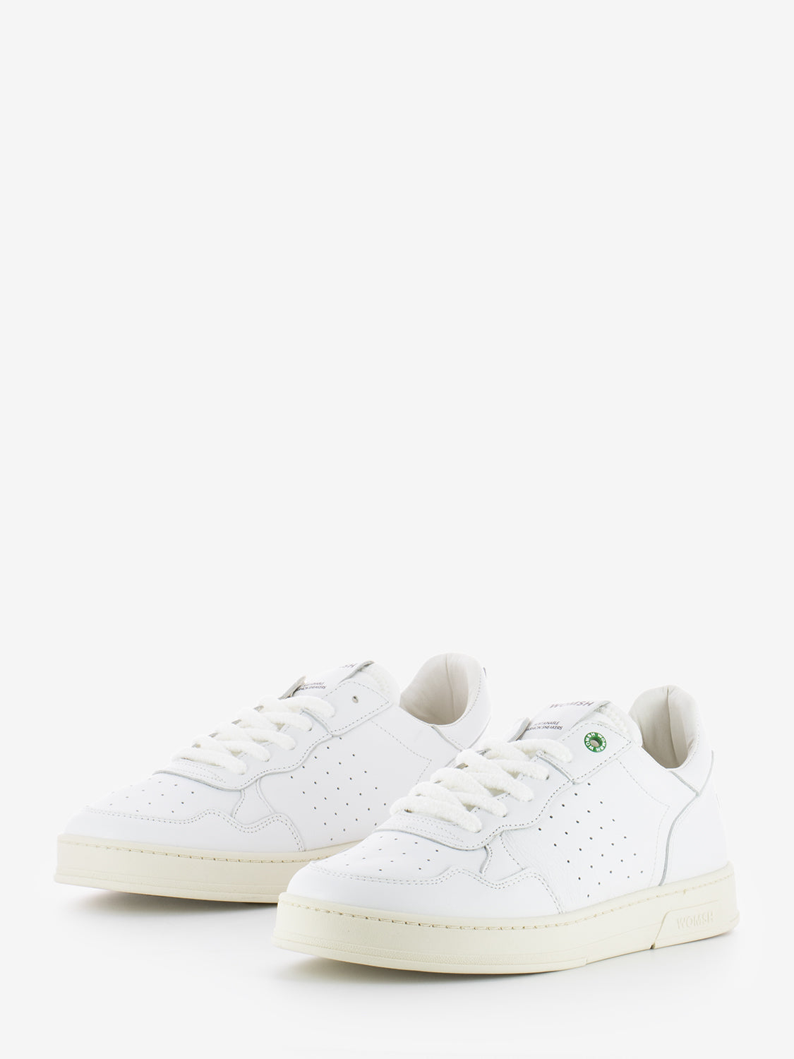 Total white Hyper leather sneakers