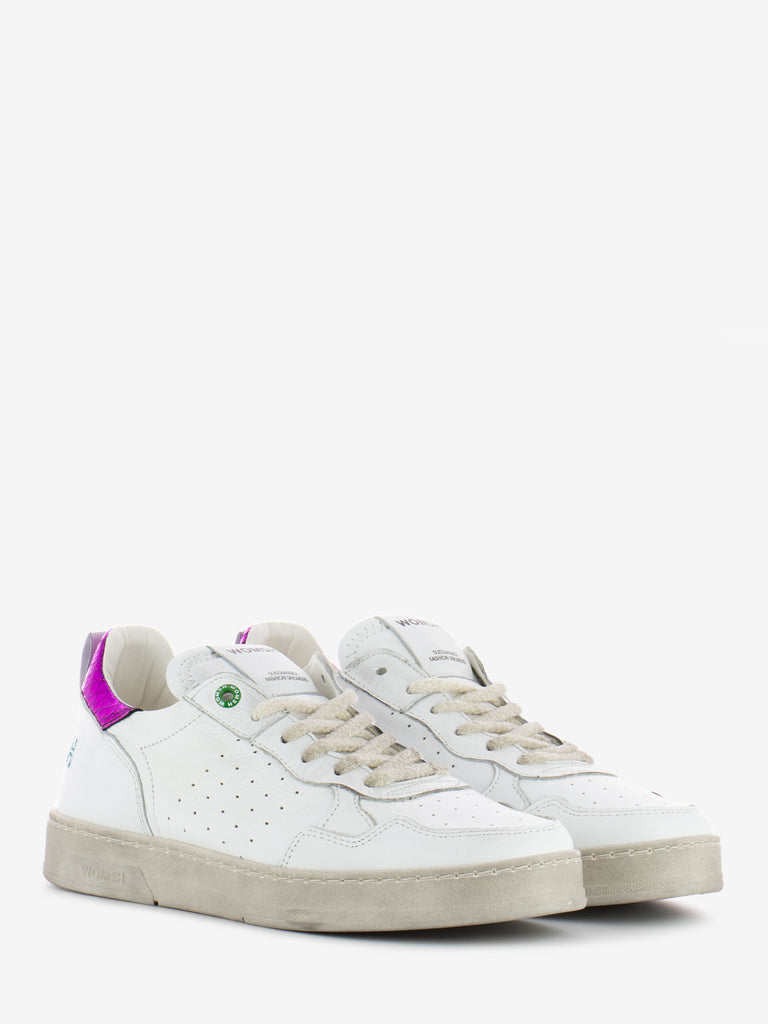 WOMSH - Sneakers Hyper leather white / fuxia