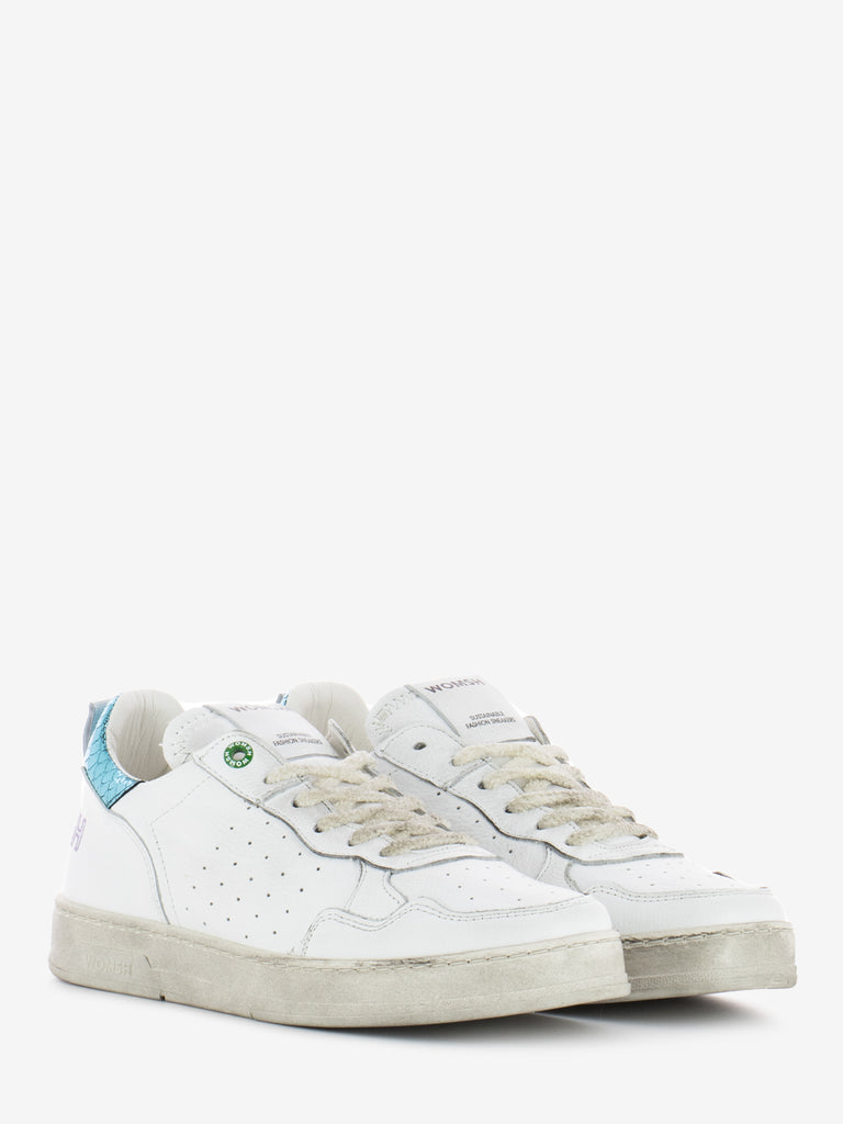 WOMSH - Sneakers Hyper leather white / torquoise