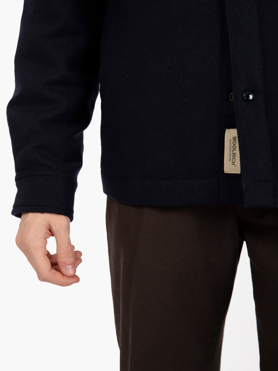 Alaskan wool overshirt melton blue