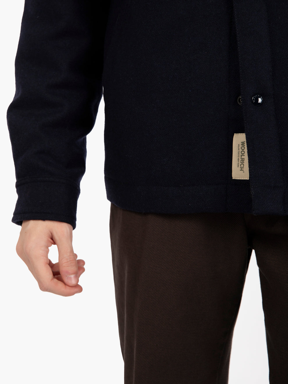 Alaskan wool overshirt melton blue