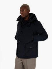 WOOLRICH - Arctic anorak jacket melton blue