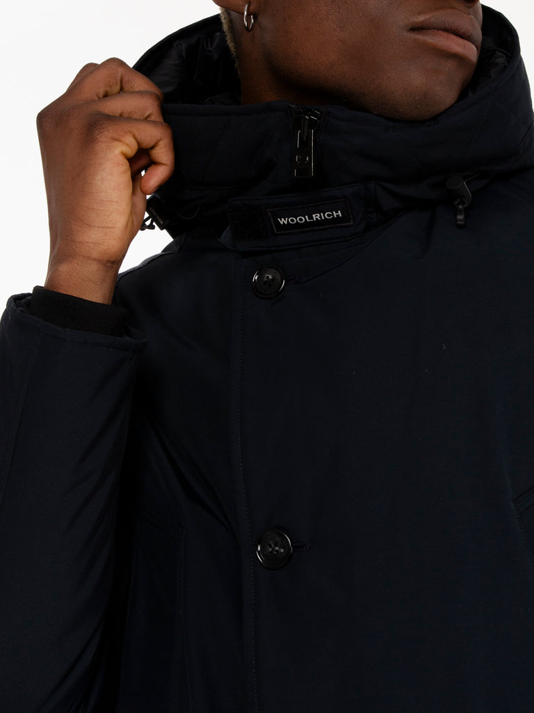 WOOLRICH - Arctic anorak jacket melton blue