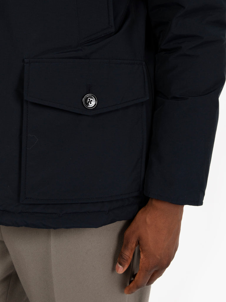 WOOLRICH - Arctic anorak jacket melton blue