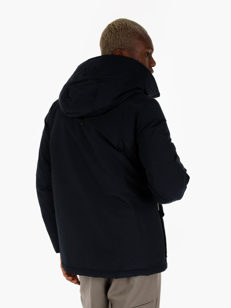 WOOLRICH - Arctic anorak jacket melton blue