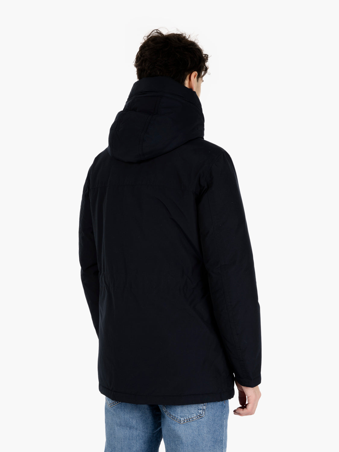 Arctic Parka Evolution in Ramar Cloth melton blue