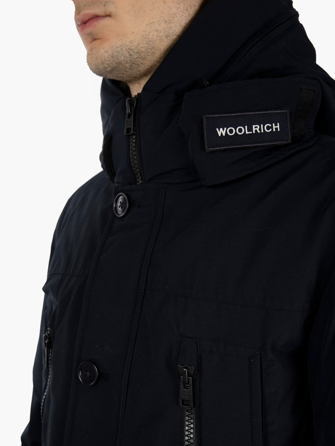 Arctic Parka Evolution in Ramar Cloth melton blue