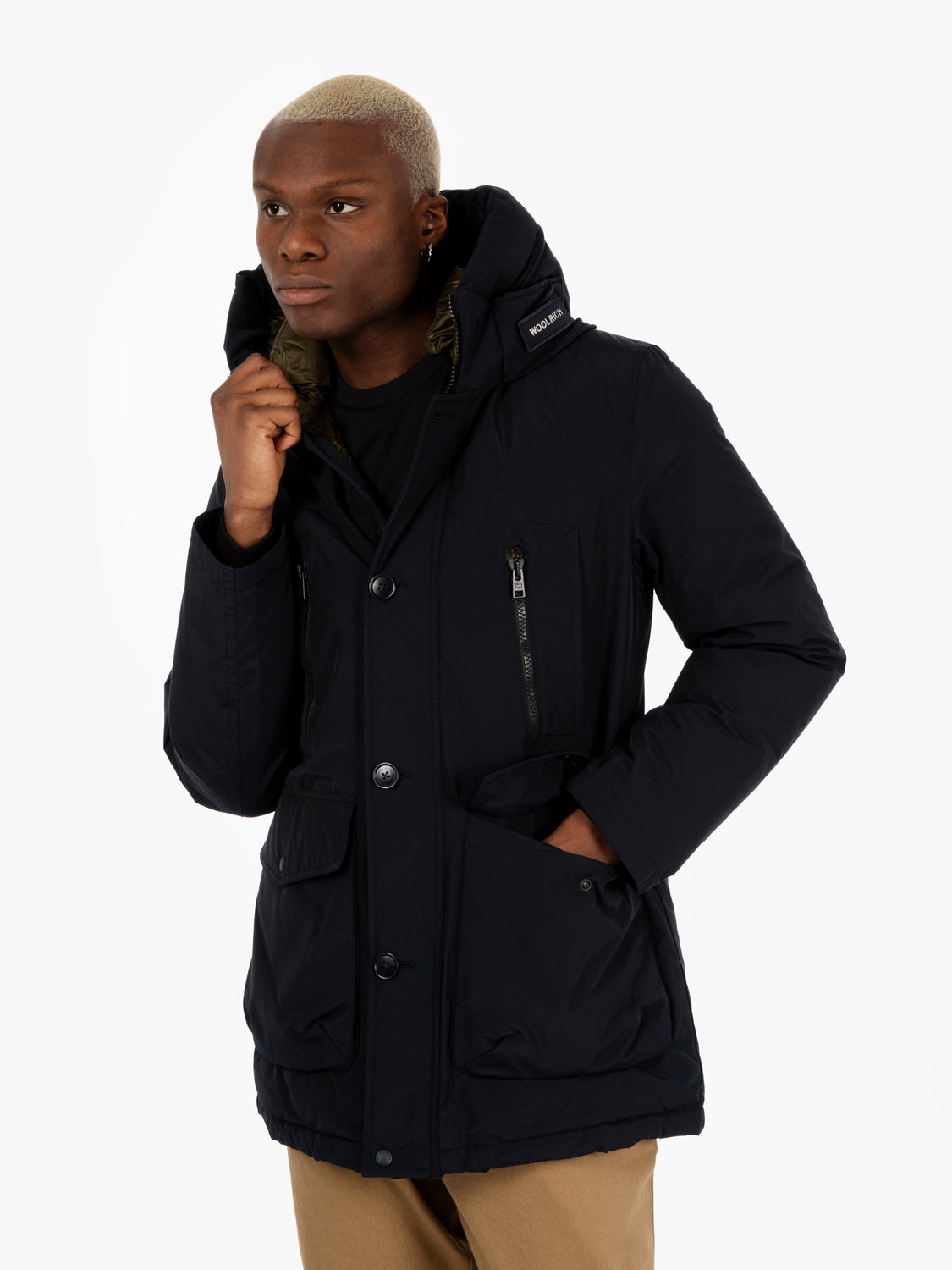 Arctic Parka Evolution in Ramar Cloth melton blue