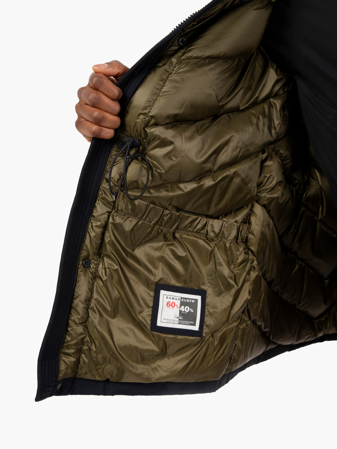 Arctic Parka Evolution in Ramar Cloth melton blue
