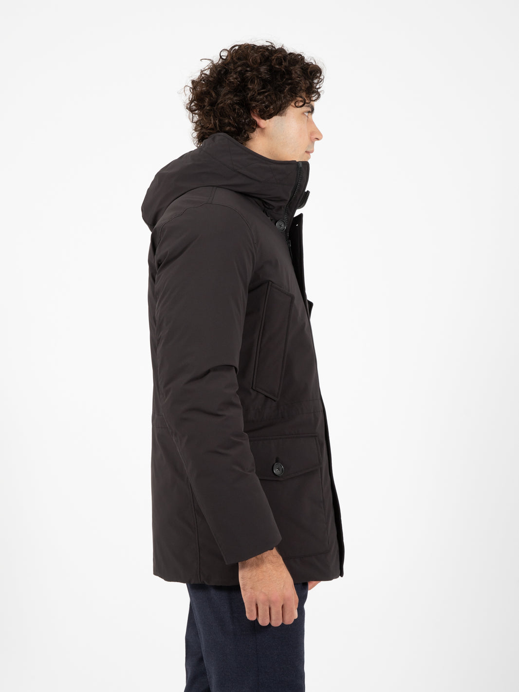 Arctic stretch down parka black