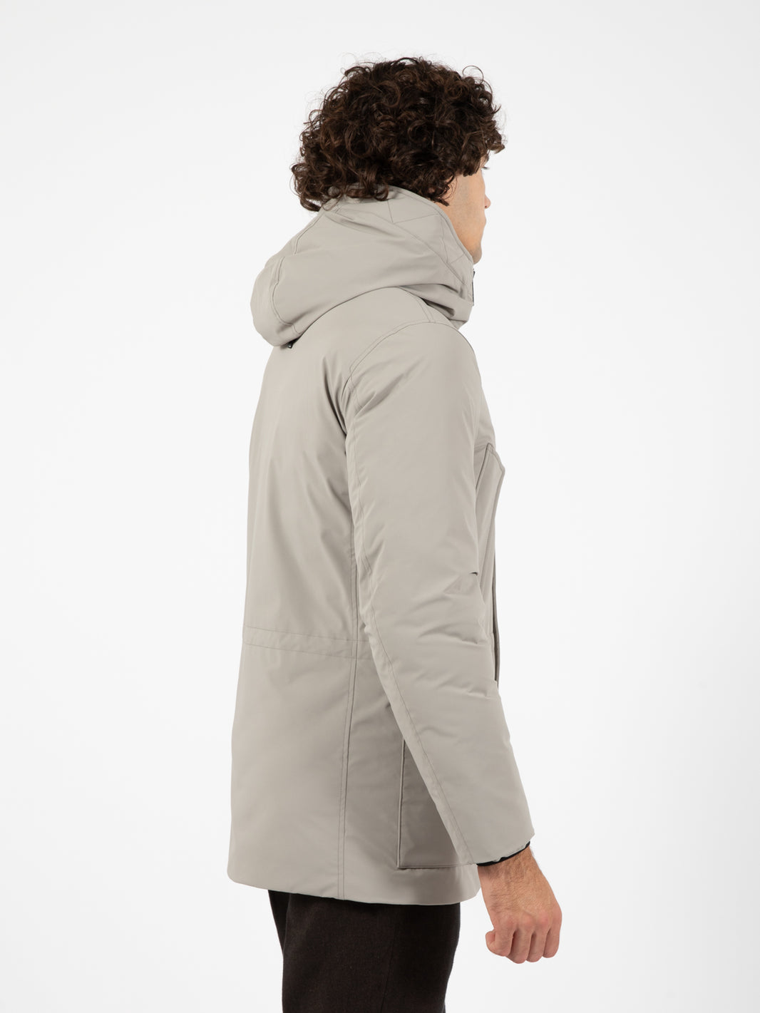 Arctic stretch down parka taupe