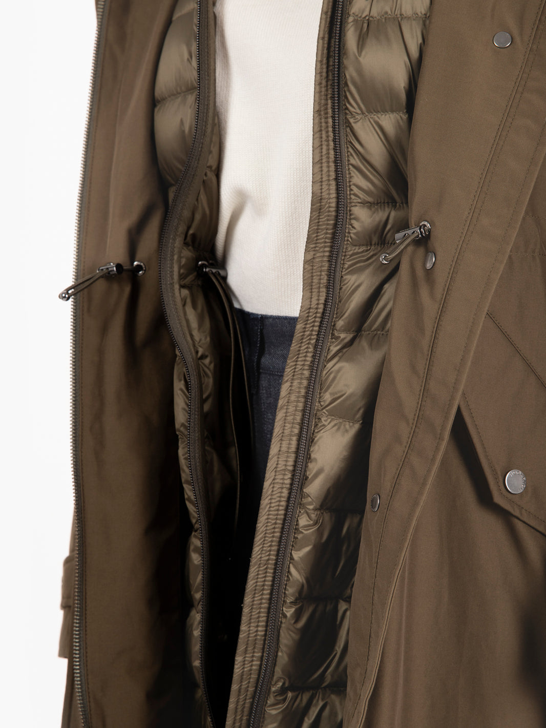 Authentic 3 in 1 parka dark green