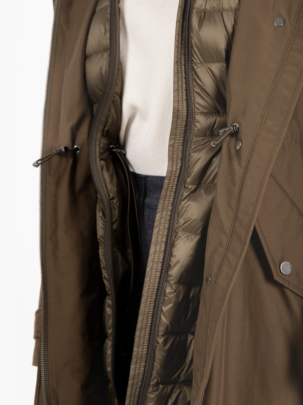 Authentic 3 in 1 parka dark green