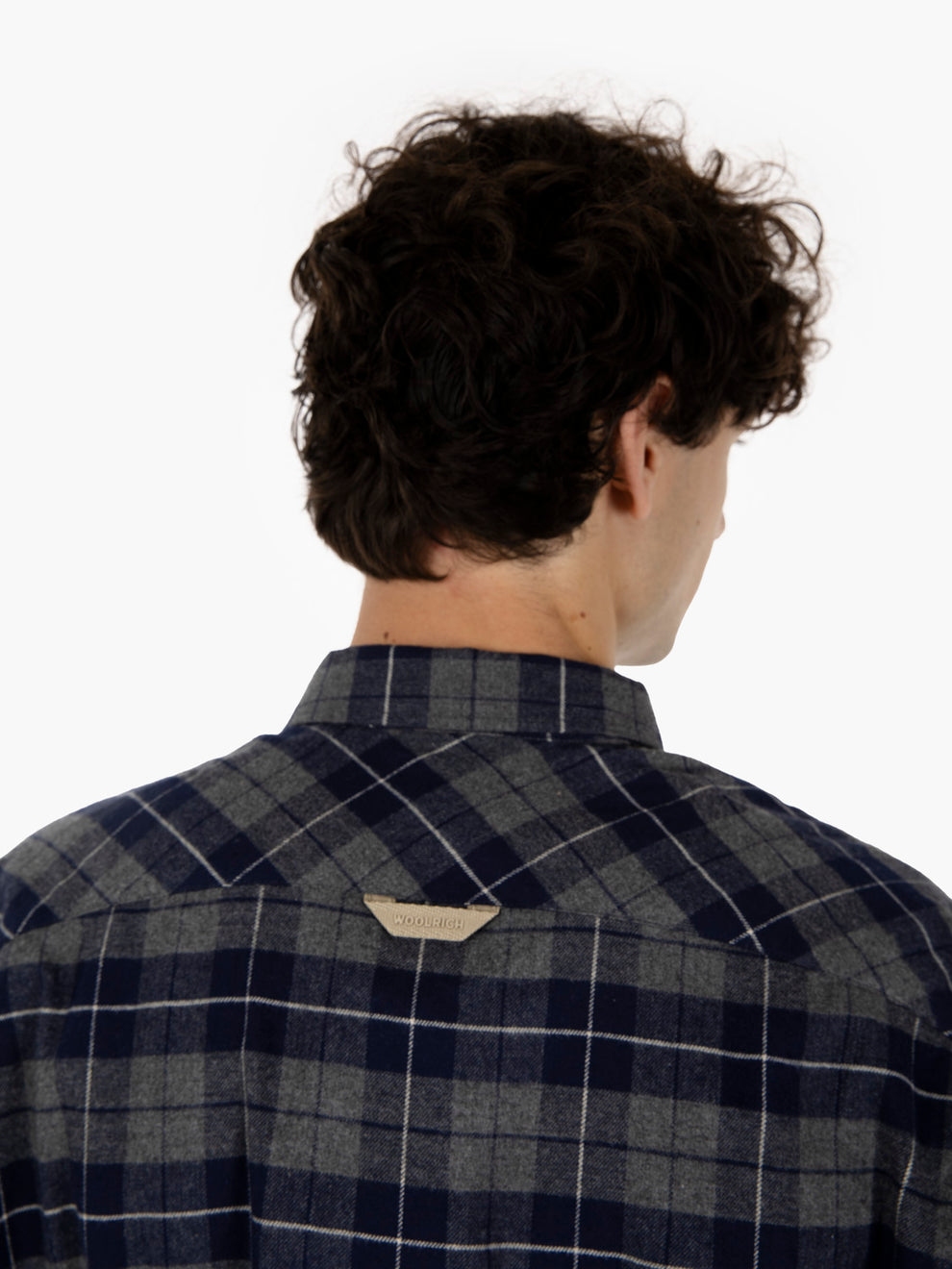 Camicia in flanella quadri blu