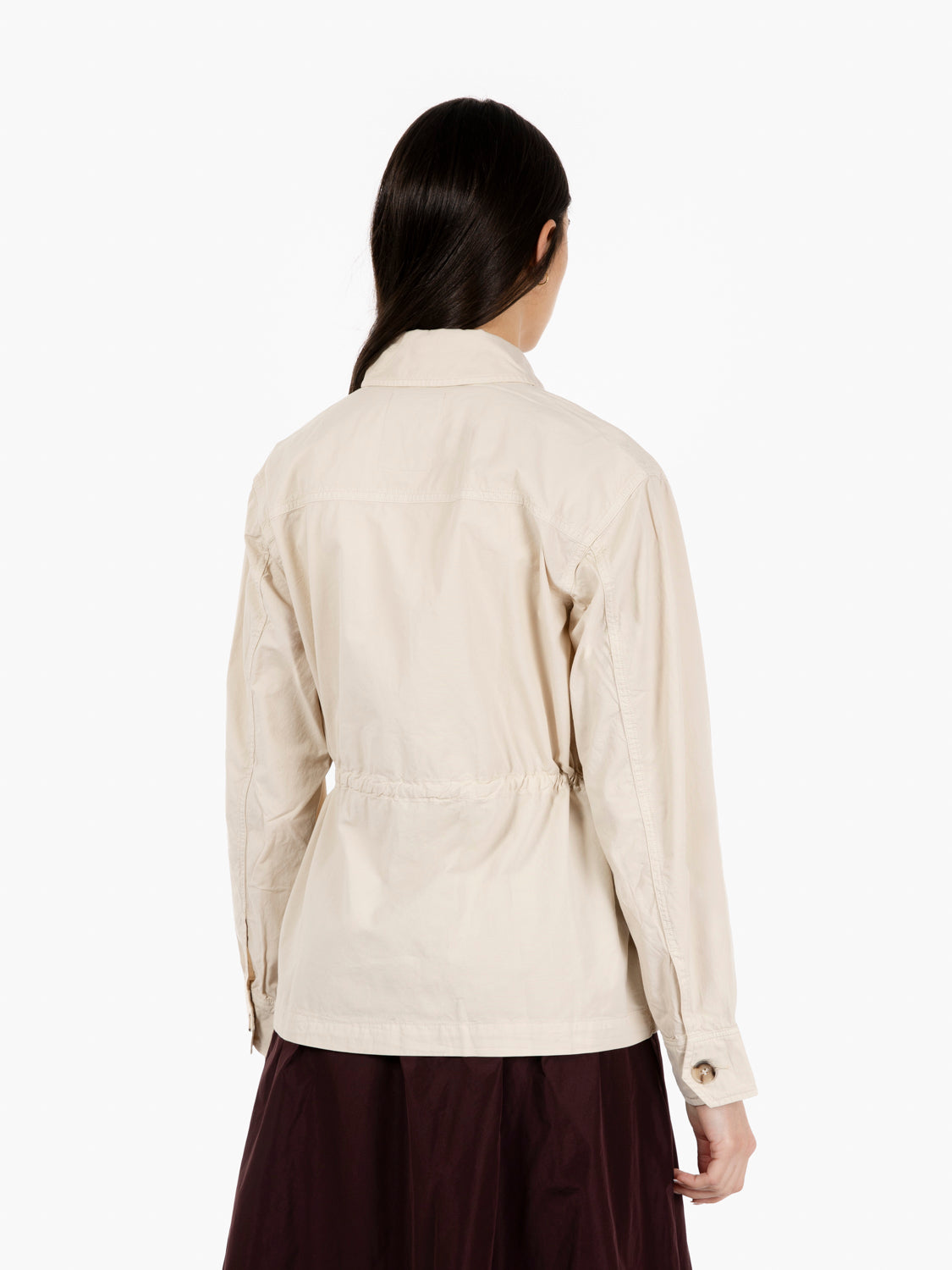 Gabardine overshirt light oak