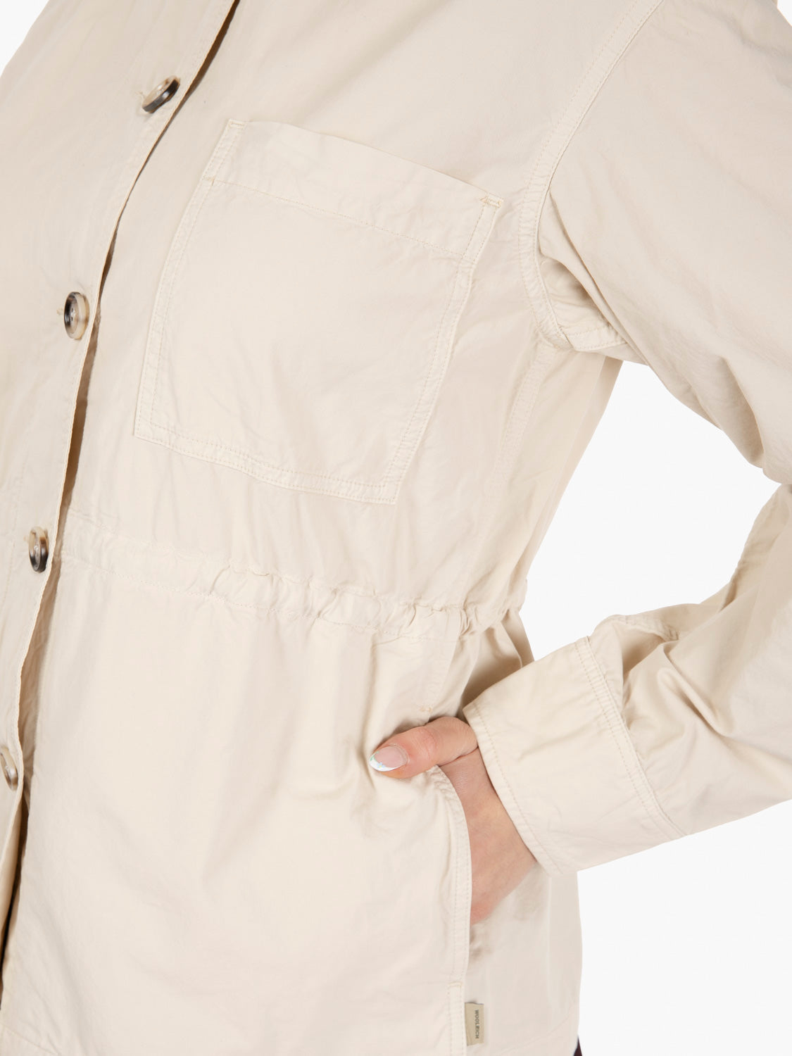 Gabardine overshirt light oak