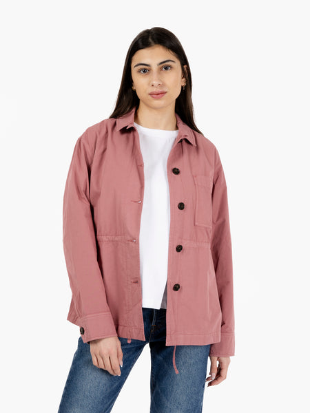 Gabardine overshirt withered rose