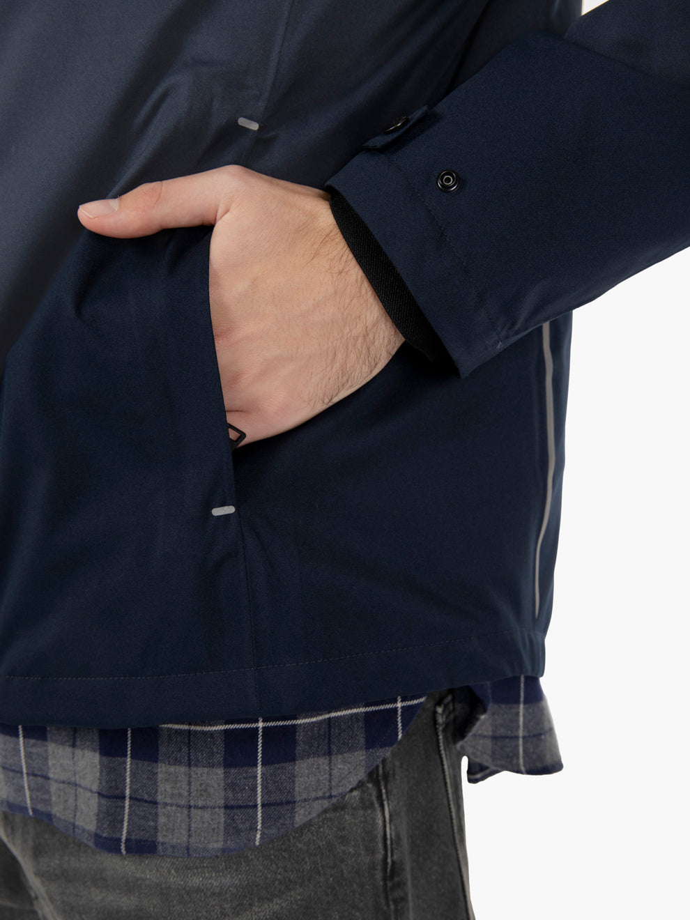 Crestmont 3 in 1 jacket melton blue