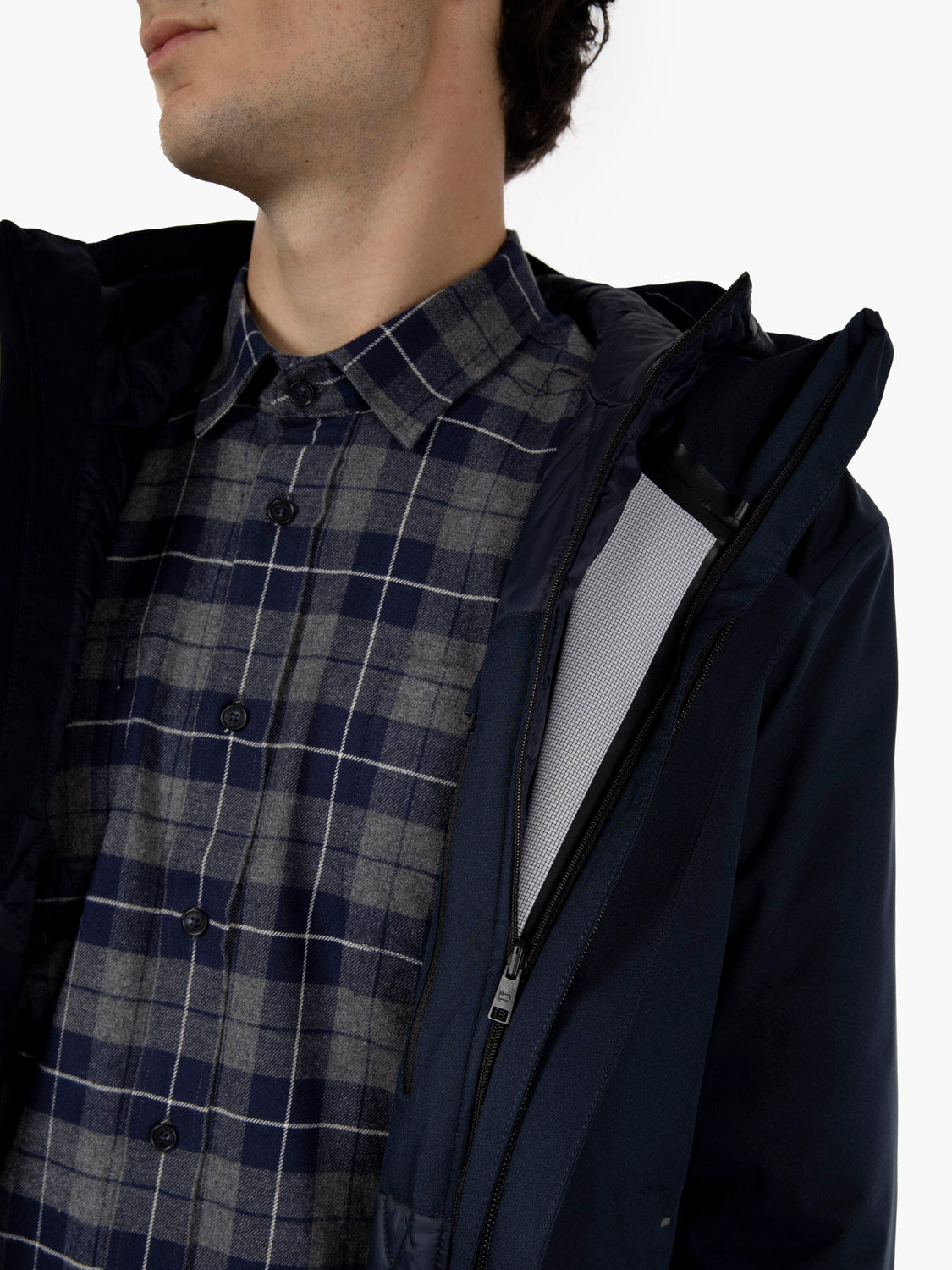 Crestmont 3 in 1 jacket melton blue