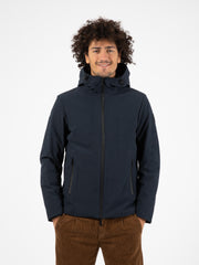 WOOLRICH - Pacific soft shell jacket melton blue