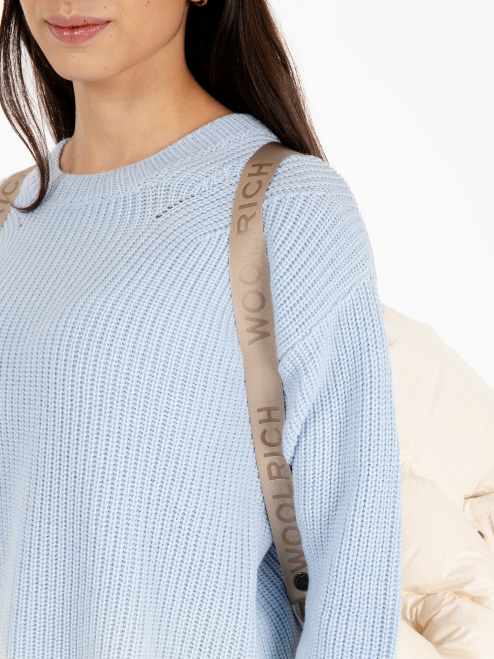 Luxury cocoon jacket milky cream