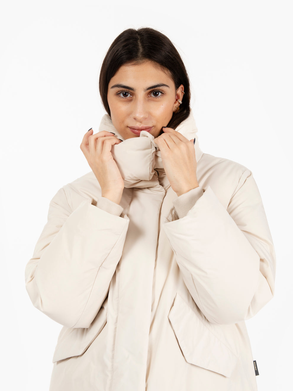 Luxury cocoon jacket milky cream