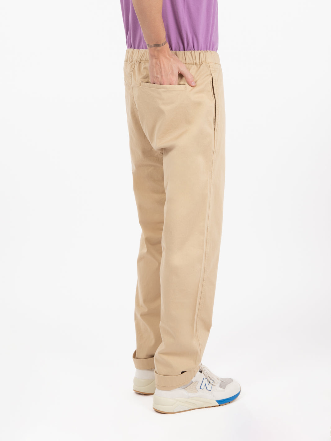 Pantalone Chino in cotone beach sand