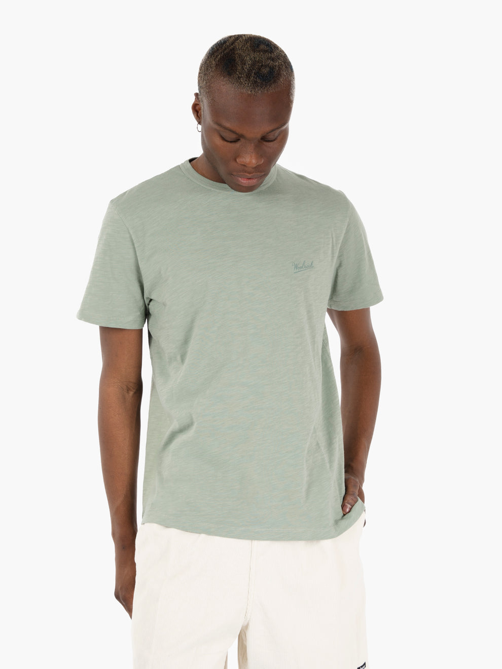 Slub t-shirt chinois green