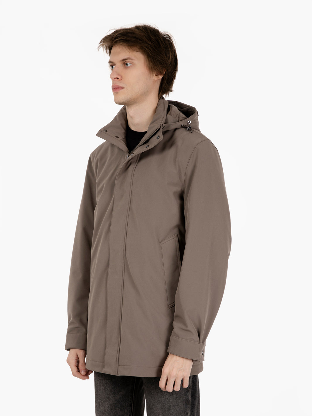 Soft Shell Barrow Mac coat falcon