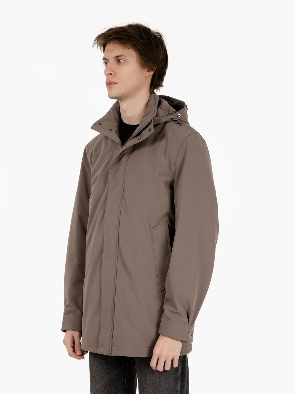 Soft Shell Barrow Mac coat falcon