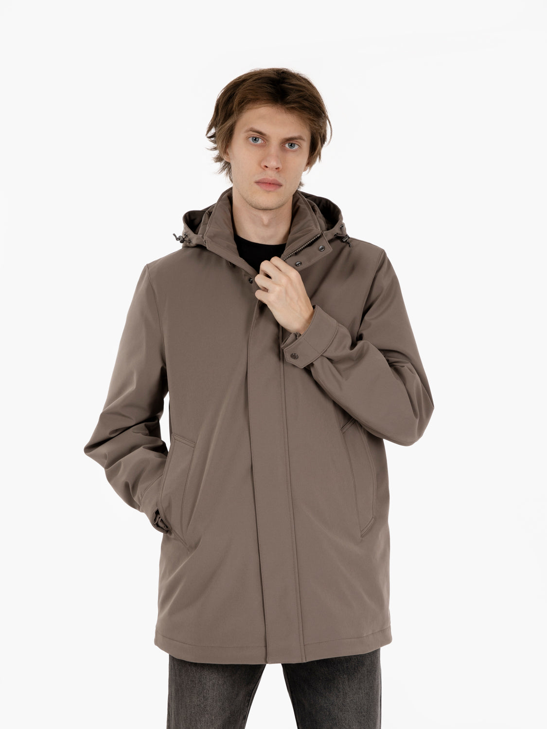 Soft Shell Barrow Mac coat falcon
