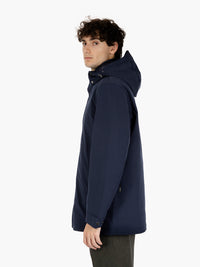 Soft Shell Barrow Mac coat melton blue