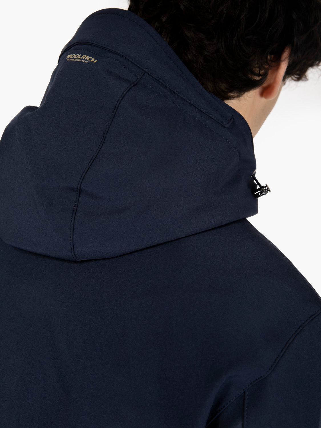 Soft Shell Barrow Mac coat melton blue