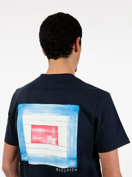 T-shirt flag bright melton blue