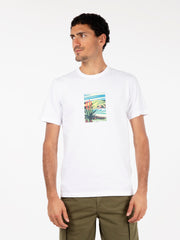 WOOLRICH - T-shirt landscape bright white