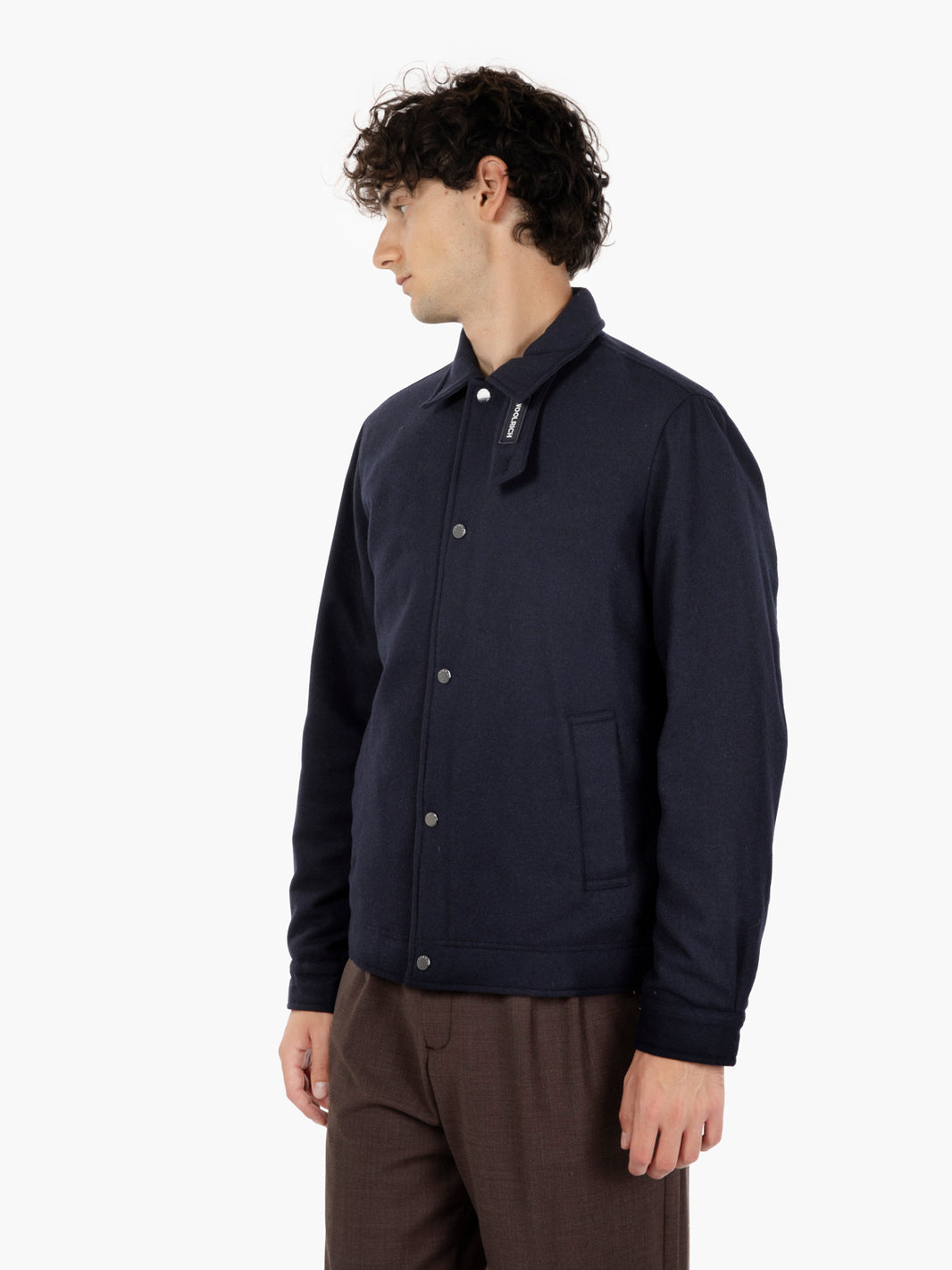 Wool Keating hirt jacket melton blue