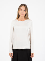 XACUS - Blusa Elisa in viscosa gesso