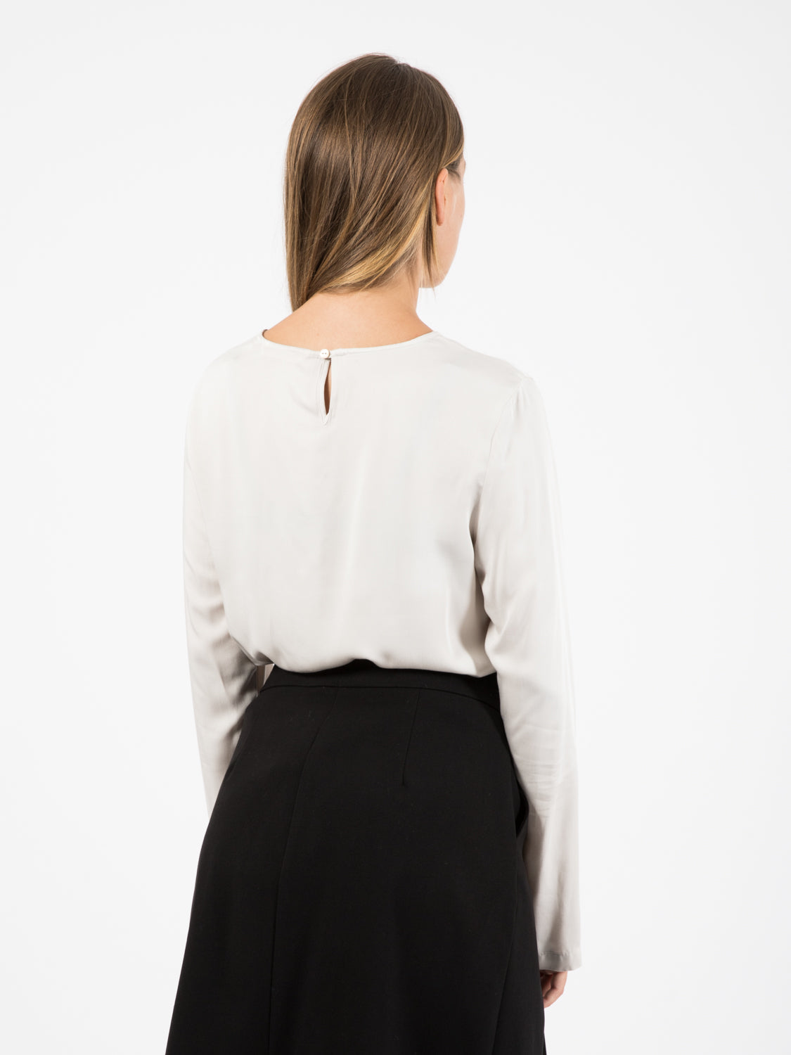 Blusa Elisa in viscosa gesso