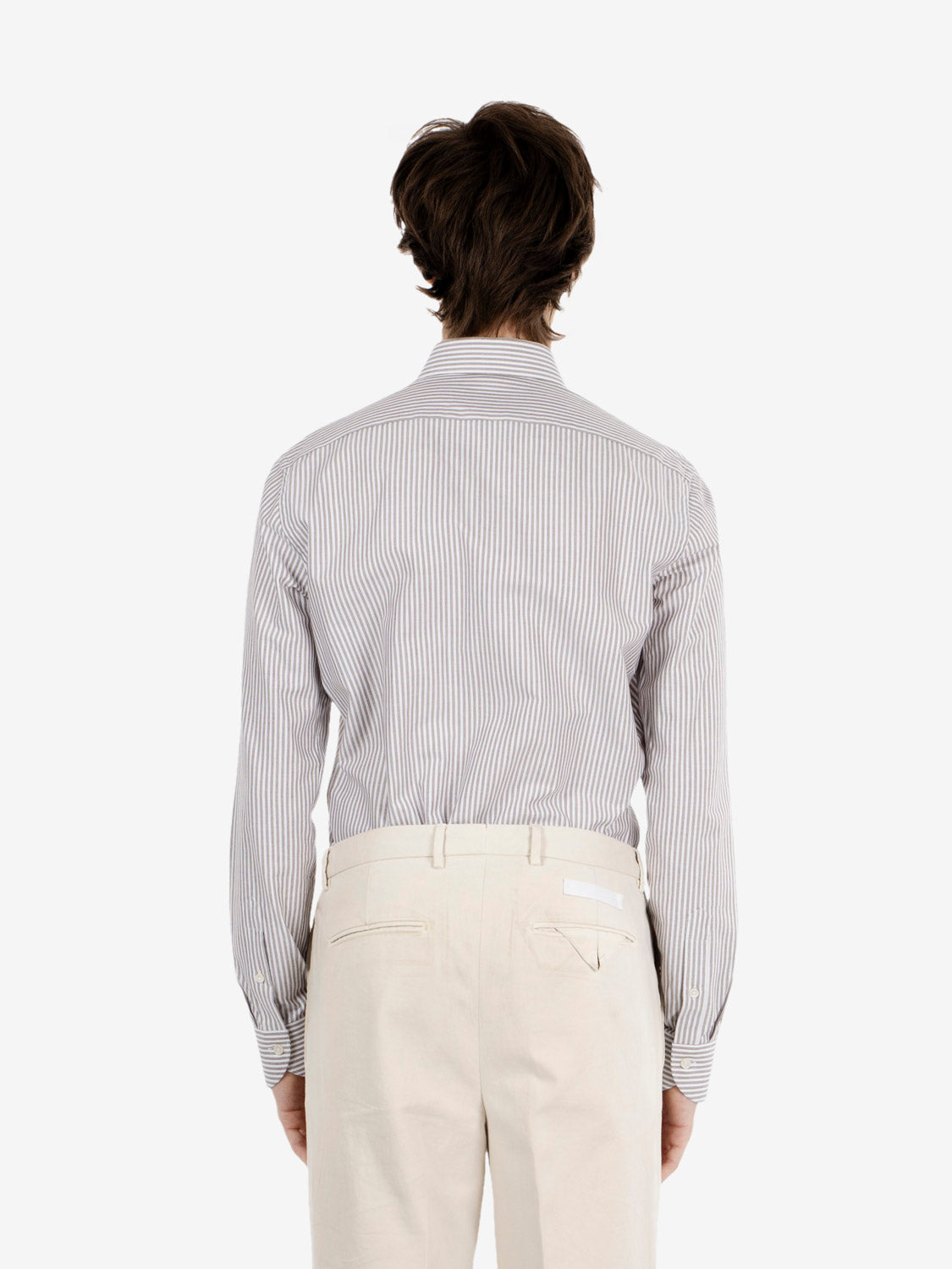 Camicia a righe travel moro